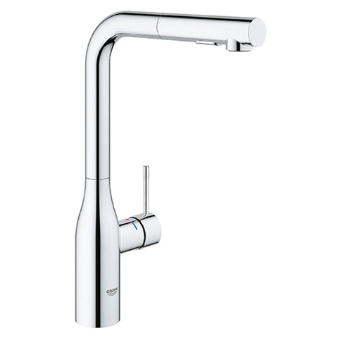 Robinet de cuisine rétractable à poignée simple et double jet 6,6 L/min (1,75 gpm) - Chrome StarLight GROHE