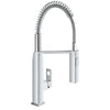 [31401000] Eurocube Single-Handle Semi-Pro Dual Spray Kitchen Faucet 1.75 GPM (6.6 L/min) - GROHE StarLight Chrome