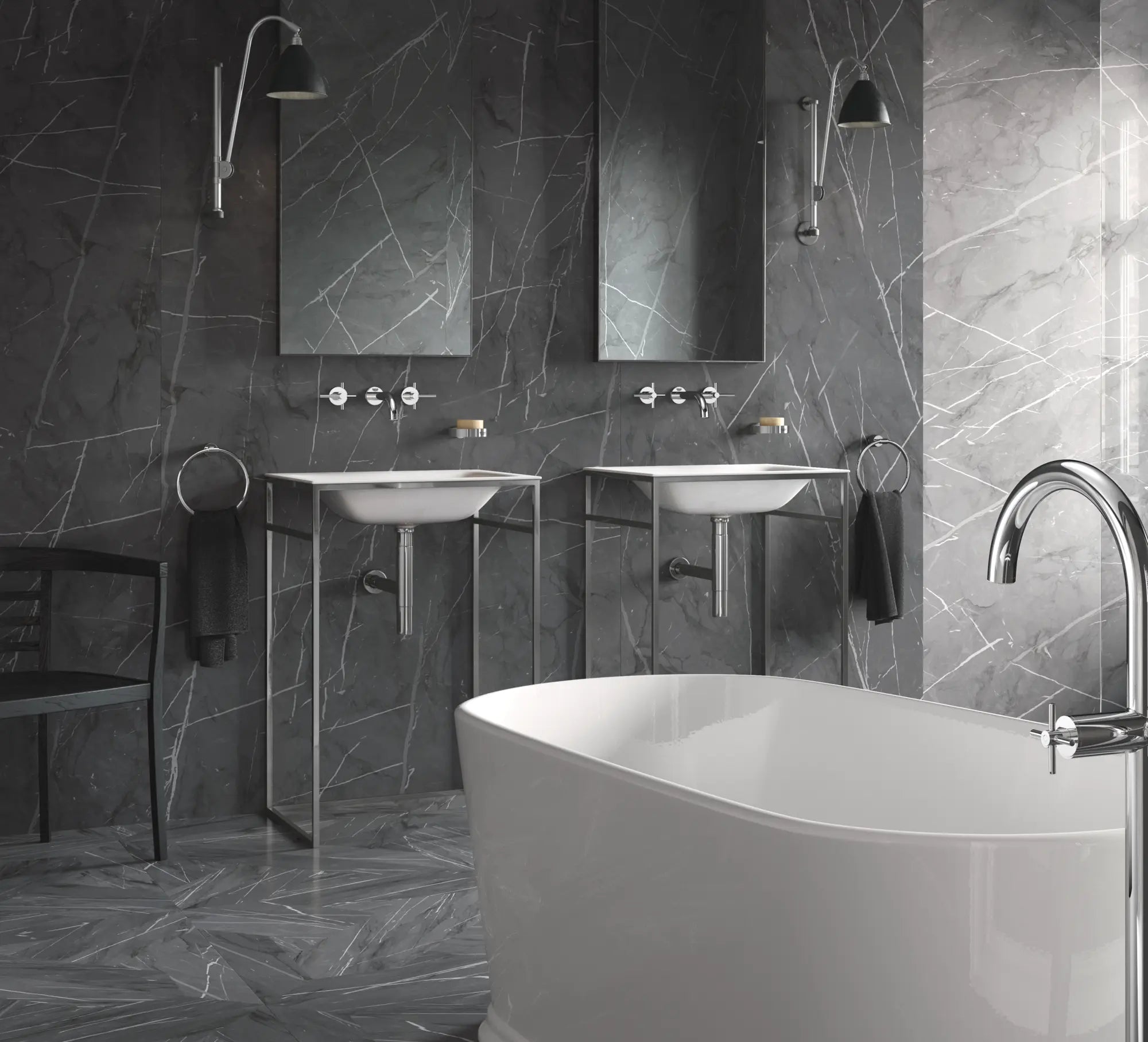 Manettes en croix (la paire) // CHROME STARLIGHT GROHE // 162000_B-2017300A_18026000_2102700A_40307000_2_0_CDNwebp.webp