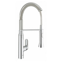 [31380000] K7 Medium Single-Handle Semi-Pro Dual Spray Kitchen Faucet 1.75 GPM (6.6 L/min) - GROHE StarLight Chrome
