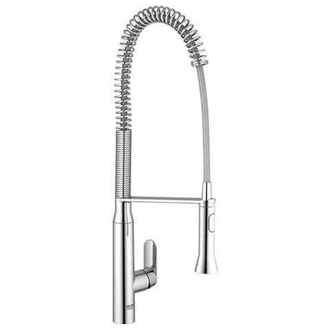 Robinet de cuisine semi-pro à poignée simple et double jet 6,6 L/min (1,75 gpm) - Chrome StarLight GROHE