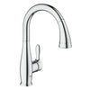 [30213001] Single-Handle Pull Down Kitchen Faucet Dual Spray 1.75 GPM - GROHE StarLight Chrome