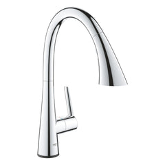 [30205002] GROHE Zedra Single-Handle Pull Down Kitchen Faucet Triple Spray 1.75 GPM (6.6 L/min) with Touch Technology - GROHE StarLight Chrome