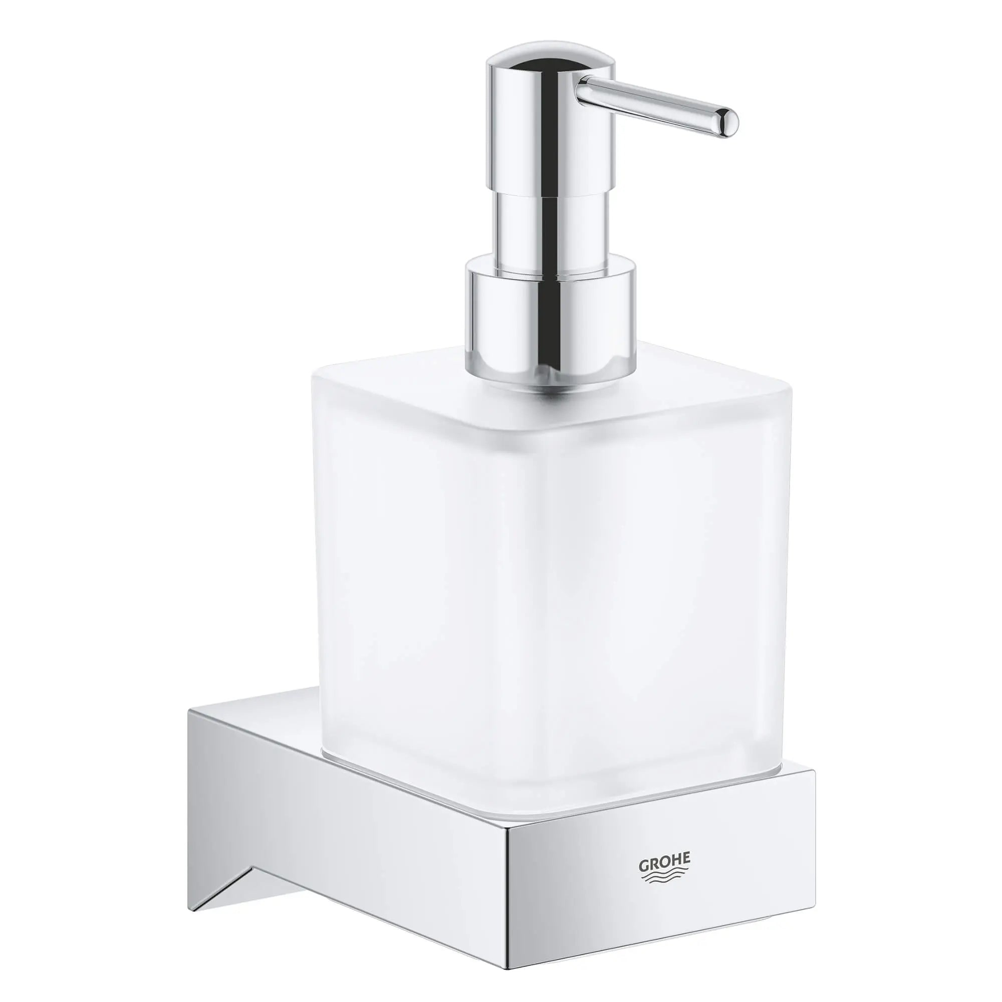 Selection Cube Distributeur à savon // CHROME STARLIGHT GROHE // 16209_40805000-selection-cube-soap-dispenser-starlight-chrome-2_0_CDNwebp.webp