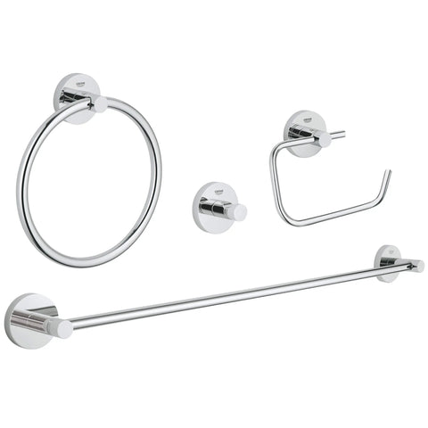 Essentials Ensemble d'accessoires 4 en 1 - Chrome StarLight GROHE