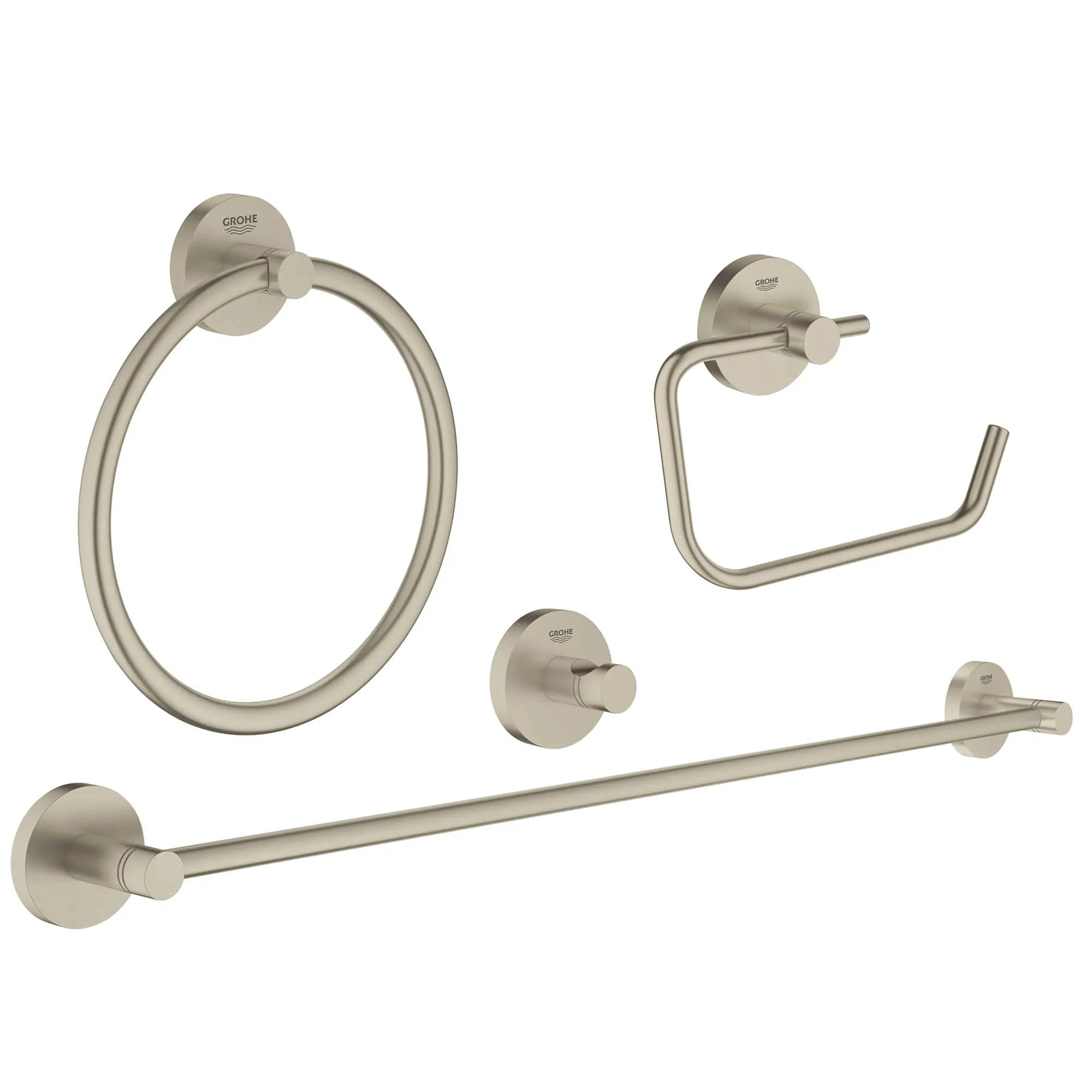 Essentials Ensemble d'accessoires 4 en 1 // NICKEL BROSSÉ INFINITYFINISH // 16218_40823en1-essentials-master-bathroom-accessories-set-4-in-1-brushed-nickel-infinityfinish_0_CDNwebp.webp