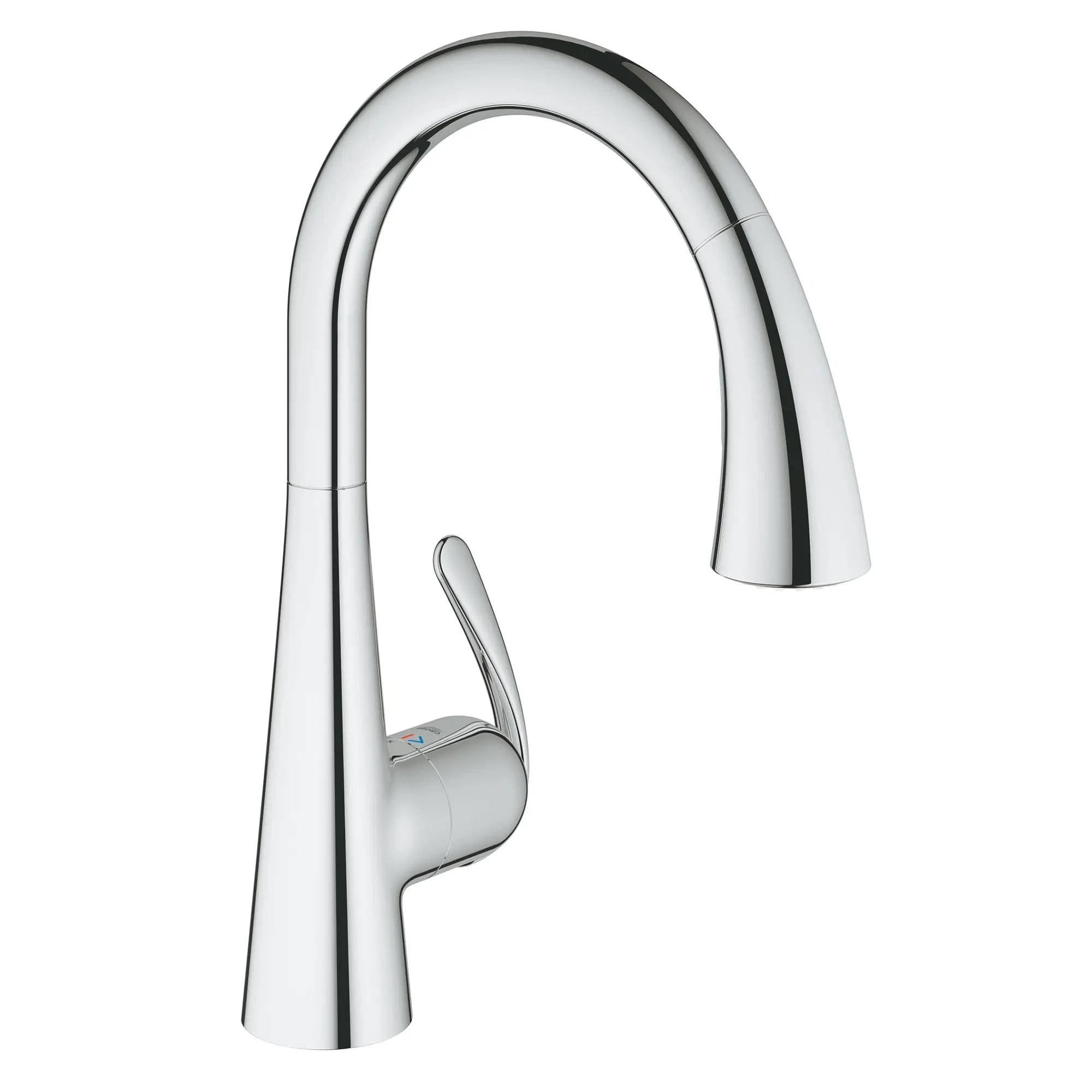 Ladylux³ Café Robinet à douchette rétractable double jet pour évier principal // CHROME STARLIGHT GROHE // 162343_32298001_0_CDNwebp.webp