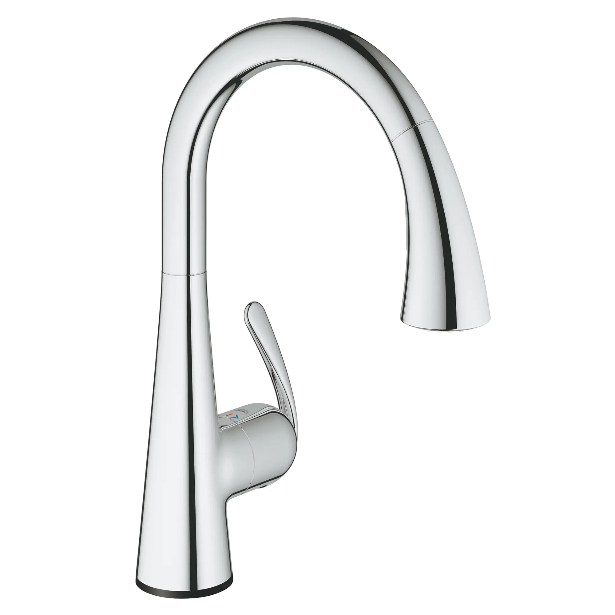 Ladylux³ Café Touch Robinet à douchette rétractable double jet // CHROME STARLIGHT GROHE // 162364_30205001_0_CDNwebp.webp