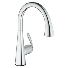[30205001] Single-Handle Pull Down Kitchen Faucet Dual Spray 1.75 GPM with Touch Technology - GROHE StarLight Chrome