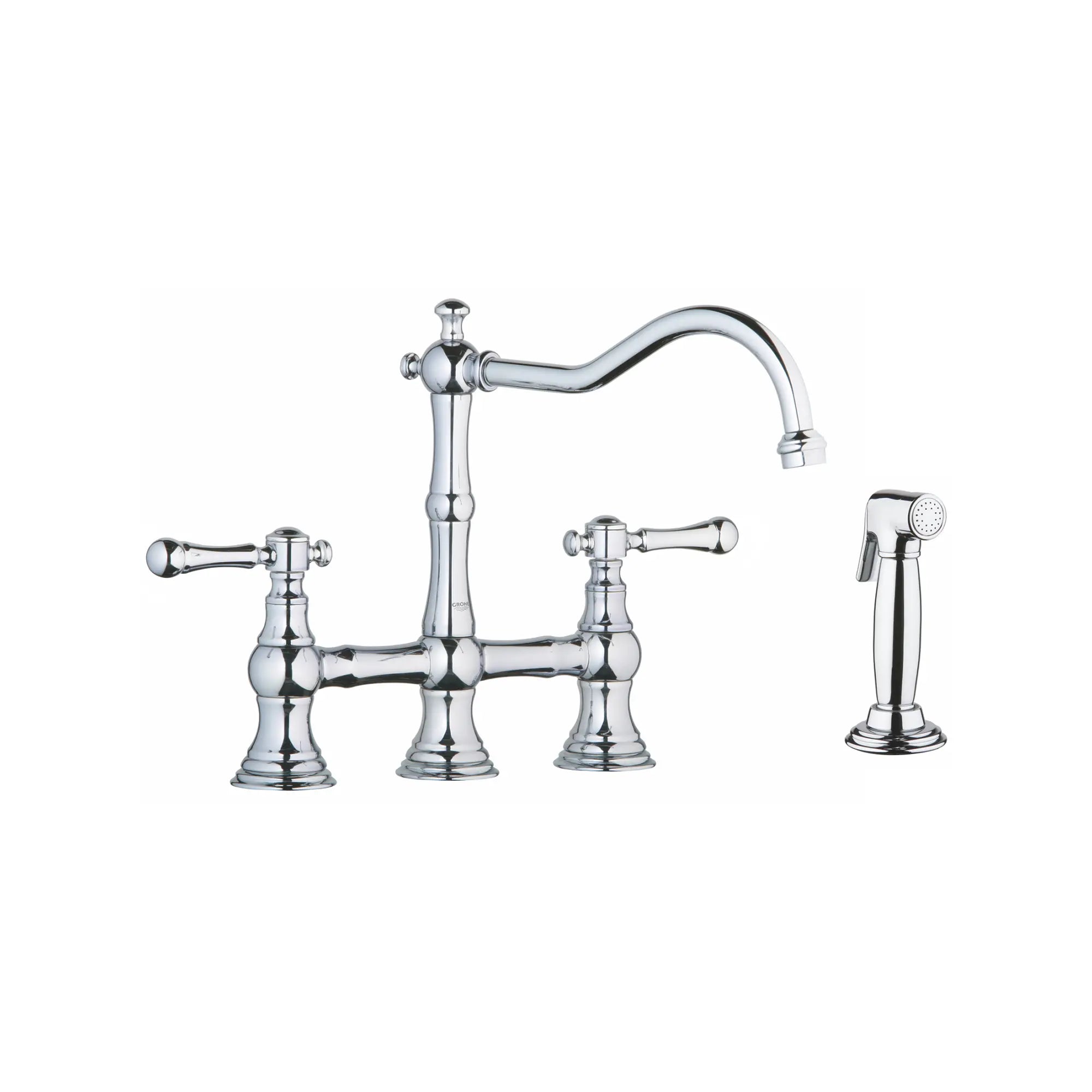 Manettes-leviers (la paire) // CHROME STARLIGHT GROHE // 162438_18244000_1_0_CDNwebp.webp