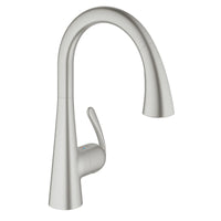 [32298DC1] Single-Handle Pull Down Kitchen Faucet Dual Spray 1.75 GPM - GROHE StarLight Chrome