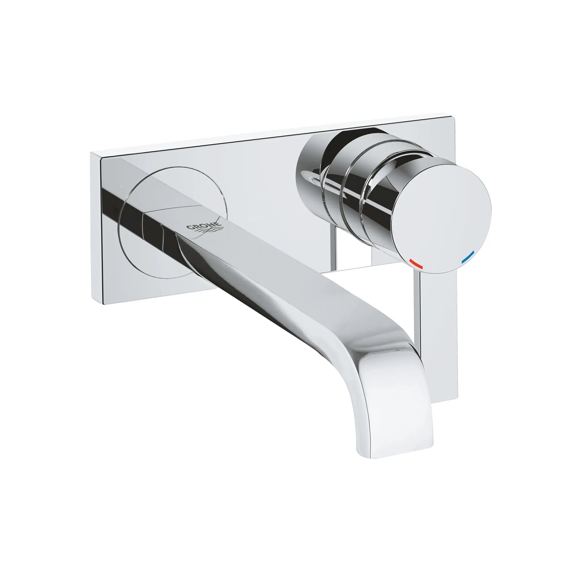 Allure Garniture murale à deux trous pour robinet de vasque // CHROME STARLIGHT GROHE // 162496_1938700A_0_CDNwebp.webp