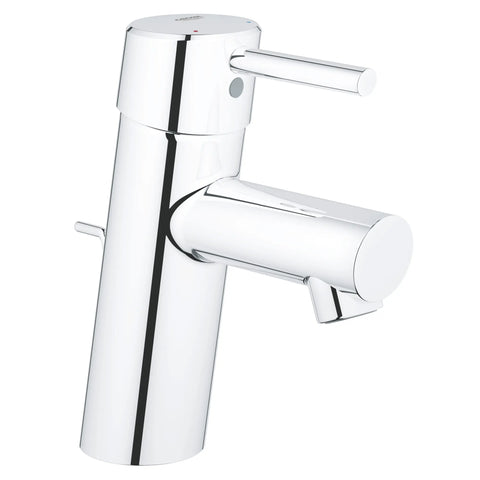 Robinet monotrou à poignée simple pour salle de bain, taille P, 4,5 L/min (1,2 gpm) - Chrome StarLight GROHE