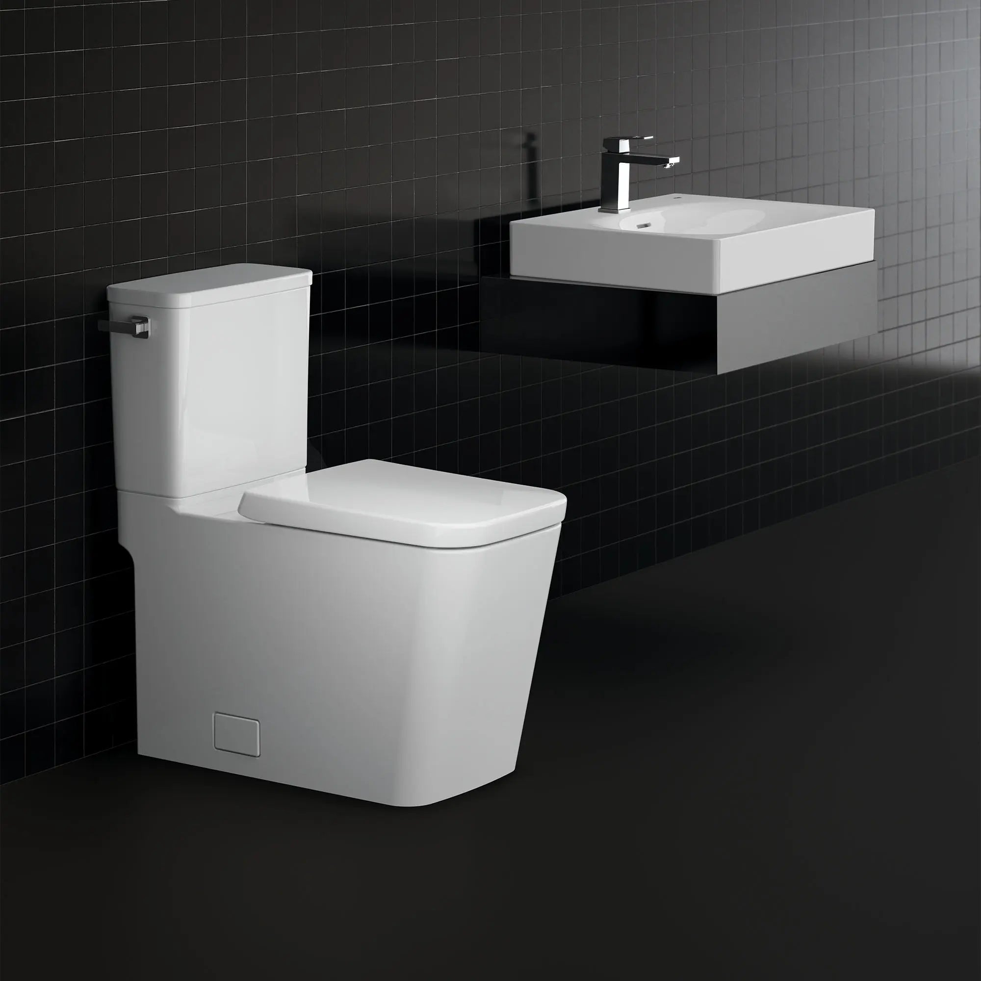 Toilette allongée en deux pièces, Hauteur idéale avec levier à gauche et siège inclus, 4,8 lpc (1,28 gpc) // LEFT / BLANC ALPIN // 163064_B-39662000_1_0_CDNwebp.webp