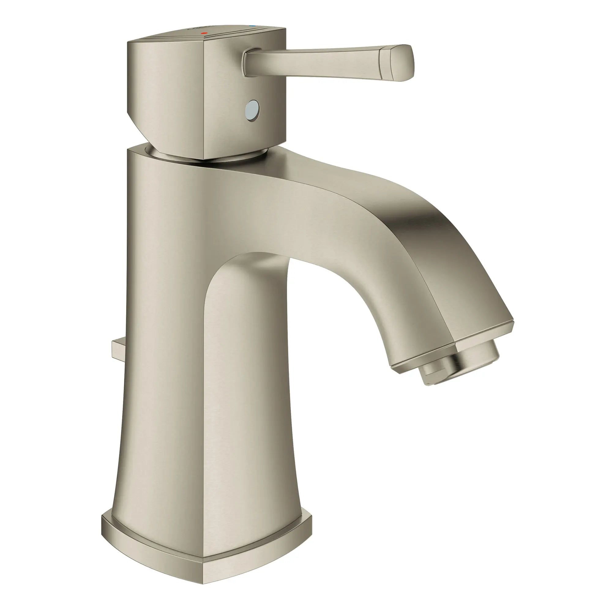 Mitigeur 1/2" pour lavaboTaille M // NICKEL BROSSÉ INFINITYFINISH // 163126_23311EN0-Grandera-OHM-Basin-Low-Spout-US-Brushed-Nickel-Silo_0_CDNwebp.webp