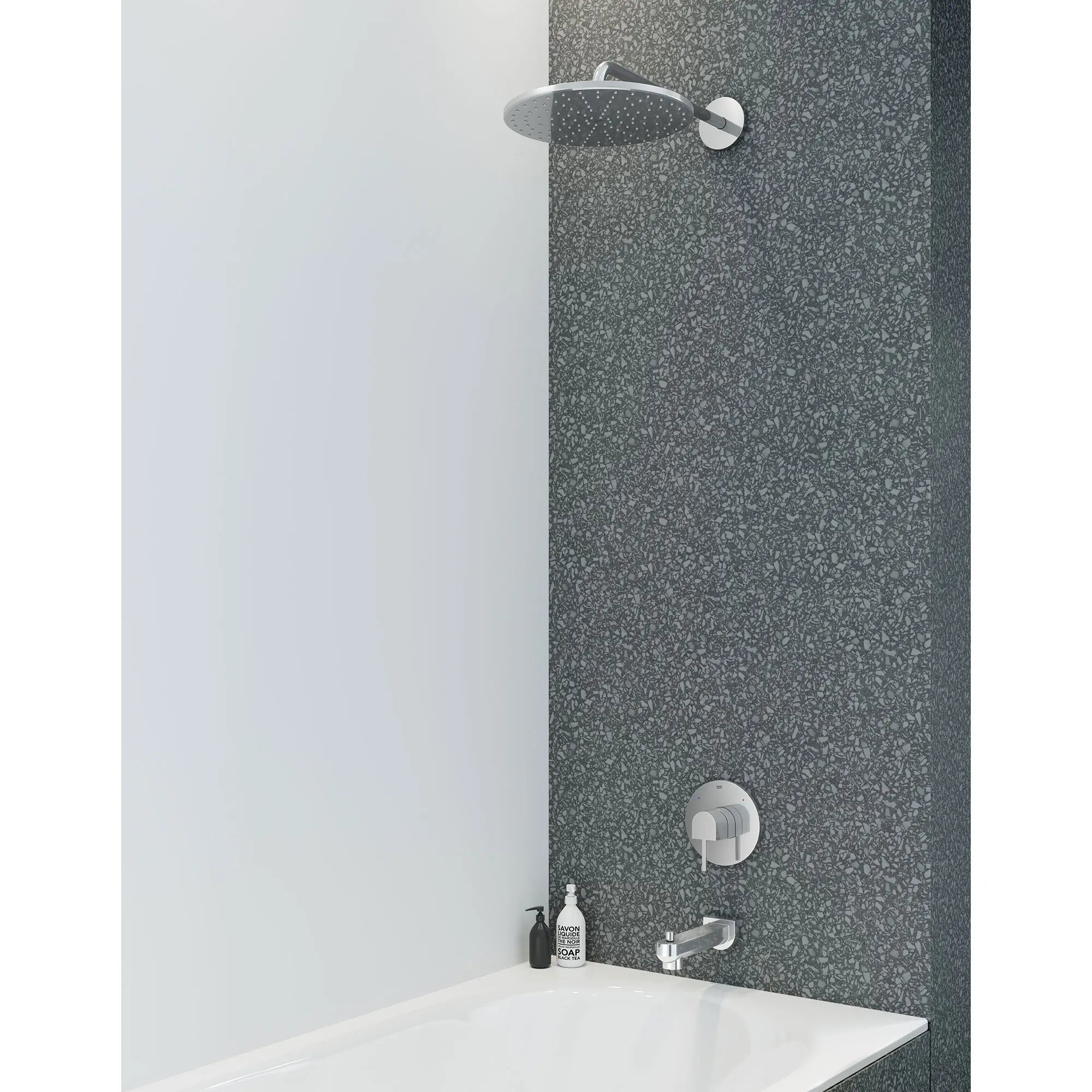 Plus Garniture d’obturateur régulateur de pression avec cartouche // CHROME STARLIGHT GROHE // 163159_29331003-Plus-Pressure-Balance-Valve-Trim-StarLight-Chrome-Beauty-1_0_CDNwebp.webp