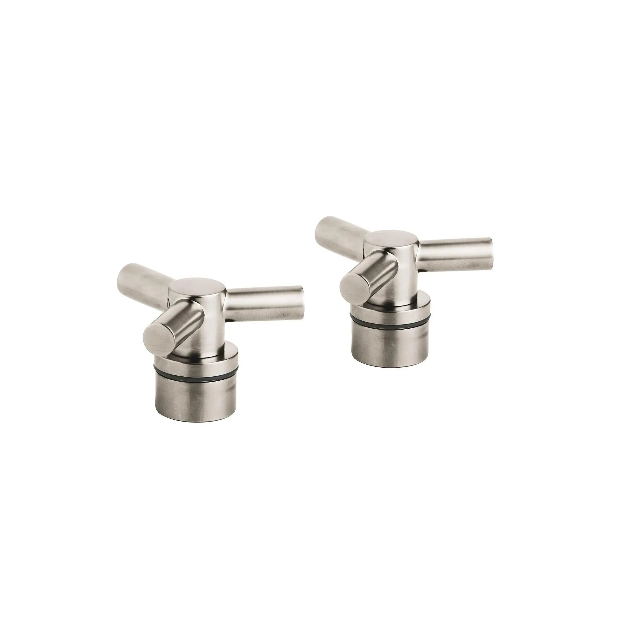 Manettes en croix (la paire) // NICKEL BROSSÉ INFINITYFINISH // 163192_18033EN0-ATRIO-Cross-Handles-Brushed-Nickel-Silo_0_CDNwebp.webp