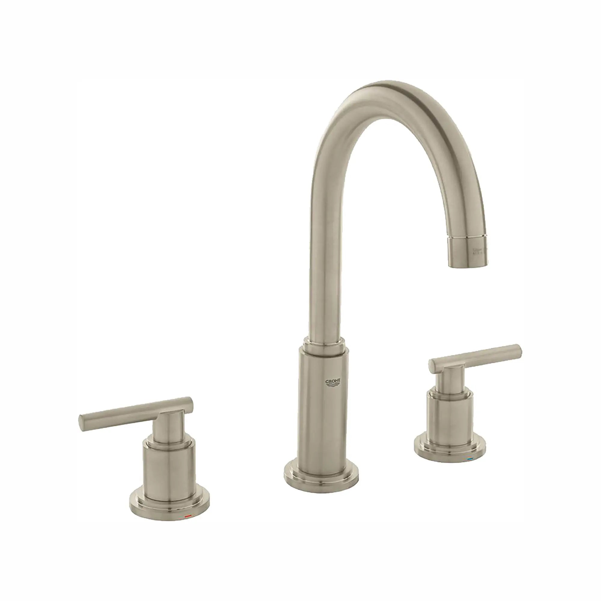 Robinet à grand écartement à bec haut // NICKEL BROSSÉ INFINITYFINISH // 163210_20069ENA-ATRIO-8-Inch-Widespread-Two-Handle-Bathroom-Faucet-M-Size-Brushed-Nickel-Silo-2_0_CDNwebp.webp