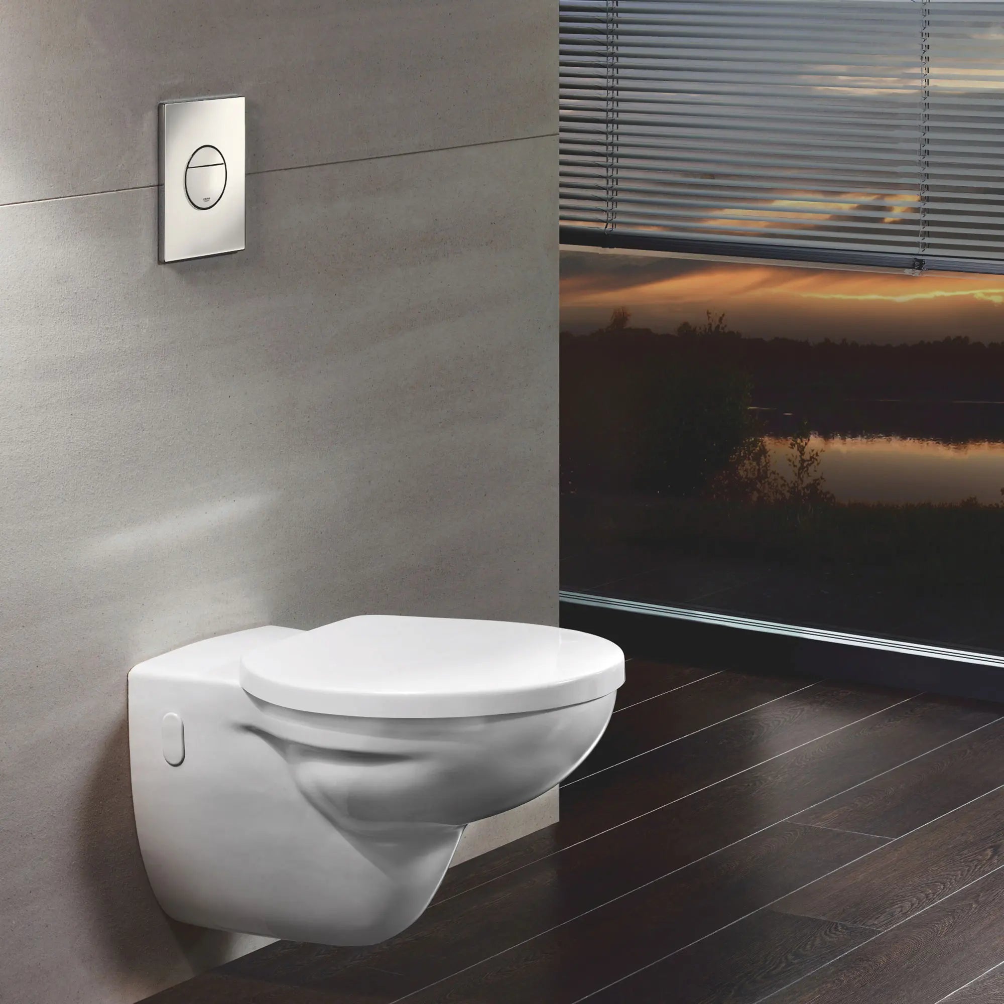 Plaque de commande Nova Cosmopolitan // CHROME STARLIGHT GROHE // 163212_38765000-Nova-Cosmopolitan-Actuation-Plate-StarLight-Chrome-lifestyle-2_0_CDNwebp.webp