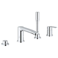 [23048003] 4-Hole Single-Handle Deck Mount Roman Tub Faucet with 1.75 GPM Hand Shower - GROHE StarLight Chrome