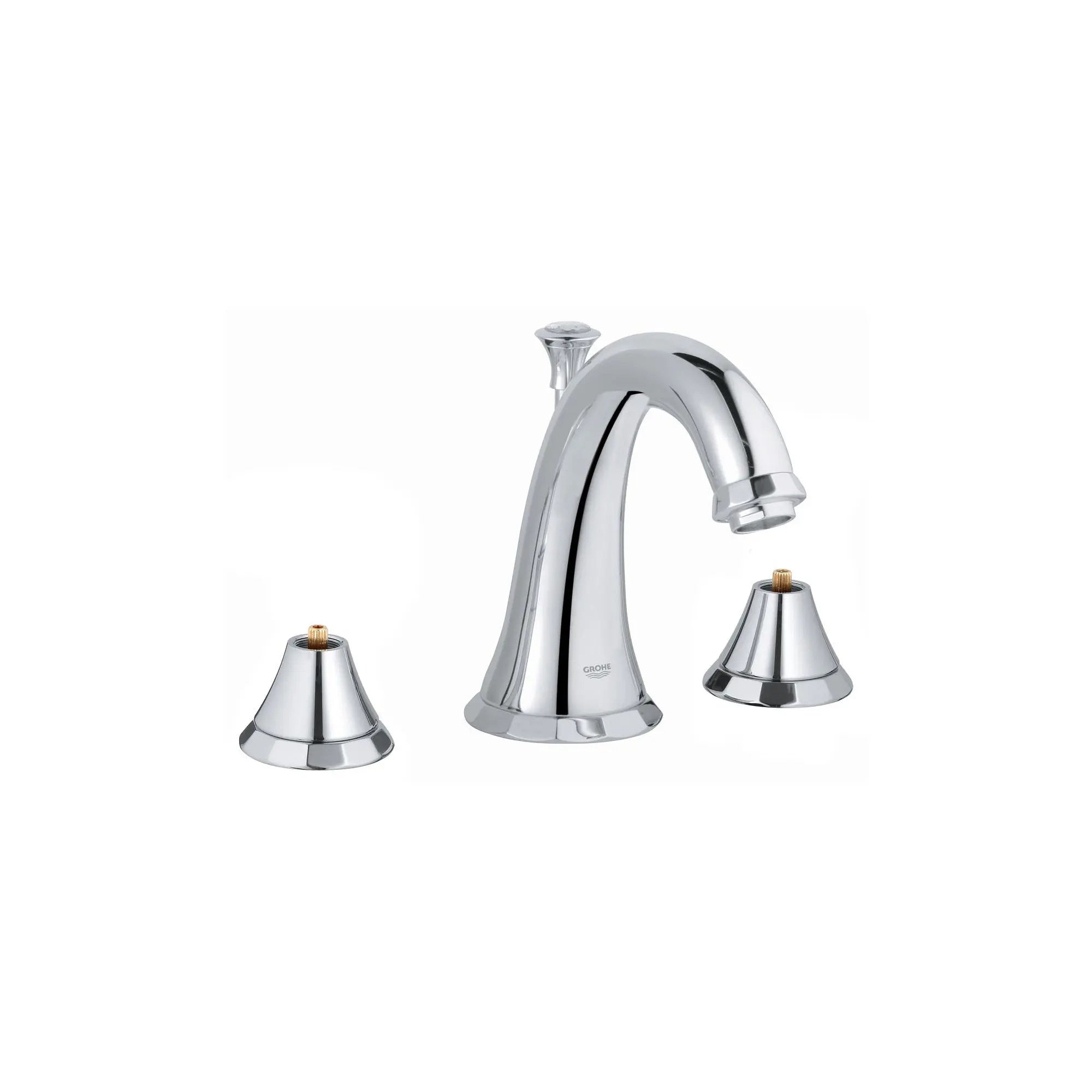 Robinetterie 3-trous pour lavabo // CHROME STARLIGHT GROHE // 163251_20124000-Kensington-8-in-Widespread-2-Handle-Bathrrom-Faucet-15-GPM-in-Chrome-Silo_0_CDNwebp.webp