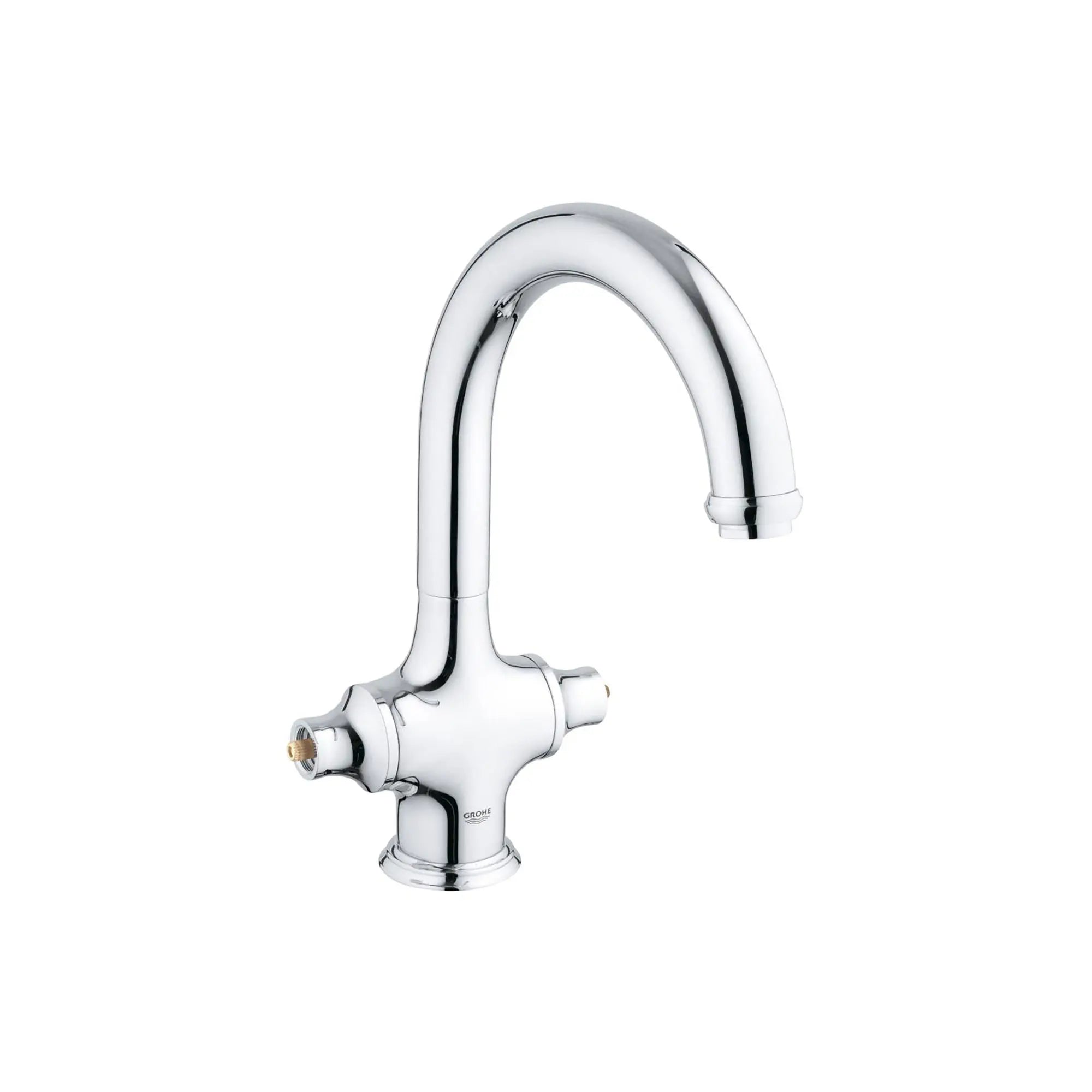 Robinet de cuisine/bar - Sans manettes // CHROME STARLIGHT GROHE // 163299_31055000-Bridgeford-Two-Handle-Bar-Faucet-in-Chrome-Silo_0_CDNwebp.webp