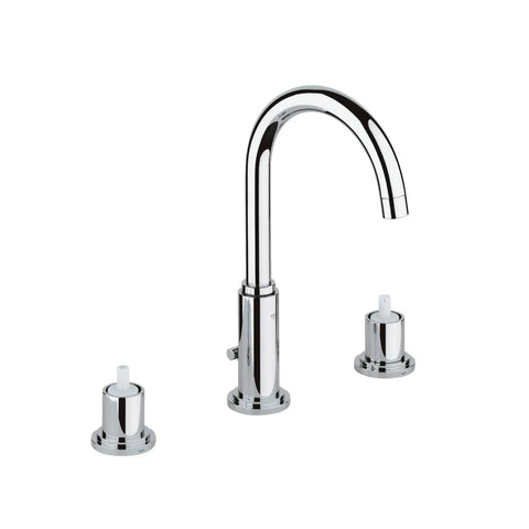 Robinetterie 3-trous pour lavabo Taille M - Nickel brossé InfinityFinish