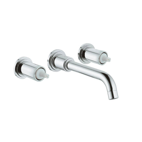 Robinet de salle de bain espacé 8 po à deux poignées de taille moyenne - Chrome StarLight GROHE