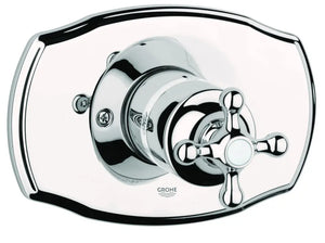 [19707BE0] Pressure Balance Valve Trim with Cross Handle - GROHE StarLight Chrome