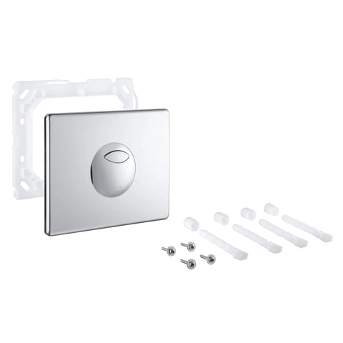 Plaque de commande supérieure avec bouton poussoir Skate - Chrome StarLight GROHE