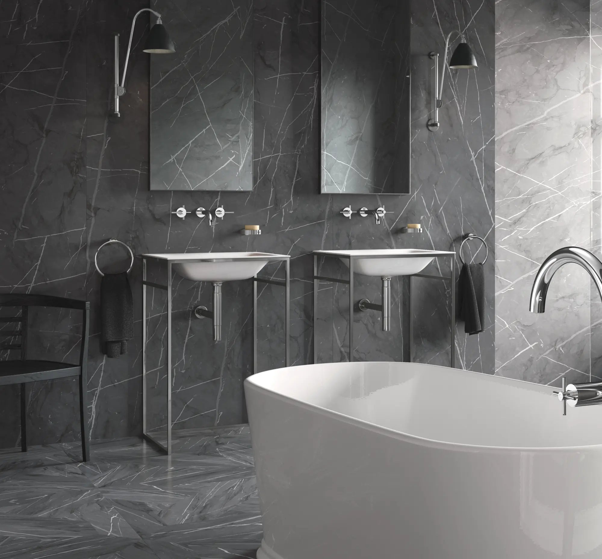 Manettes en croix (la paire) // CHROME STARLIGHT GROHE // 163511_B-2017300A_18026000_2102700A_40307000_1_0_CDNwebp.webp