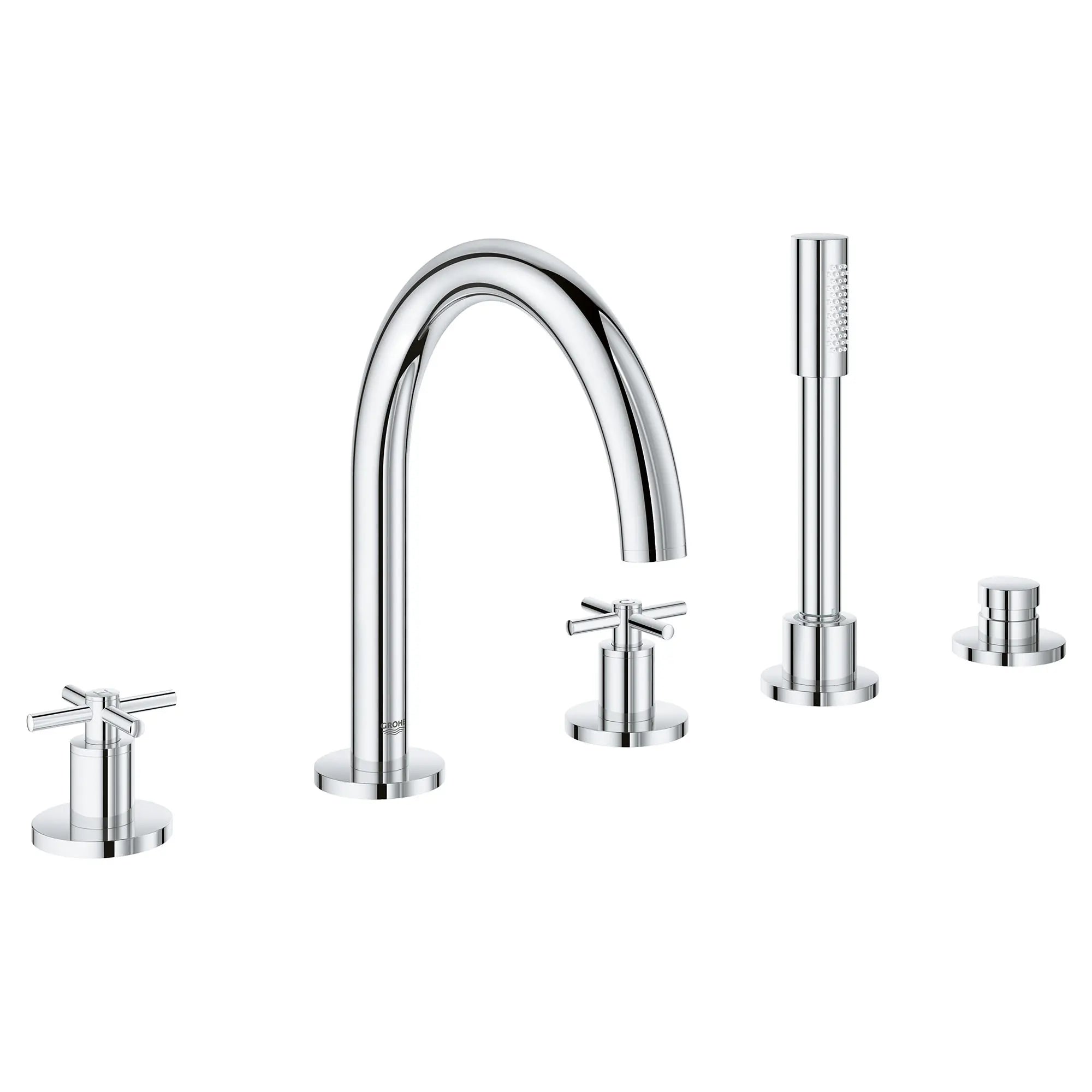 Robinet de bain avec douchette // CHROME STARLIGHT GROHE // 163520_25049003_3_0_CDNwebp.webp