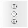 [29158LS0] Triple Volume Control Trim - Moon White