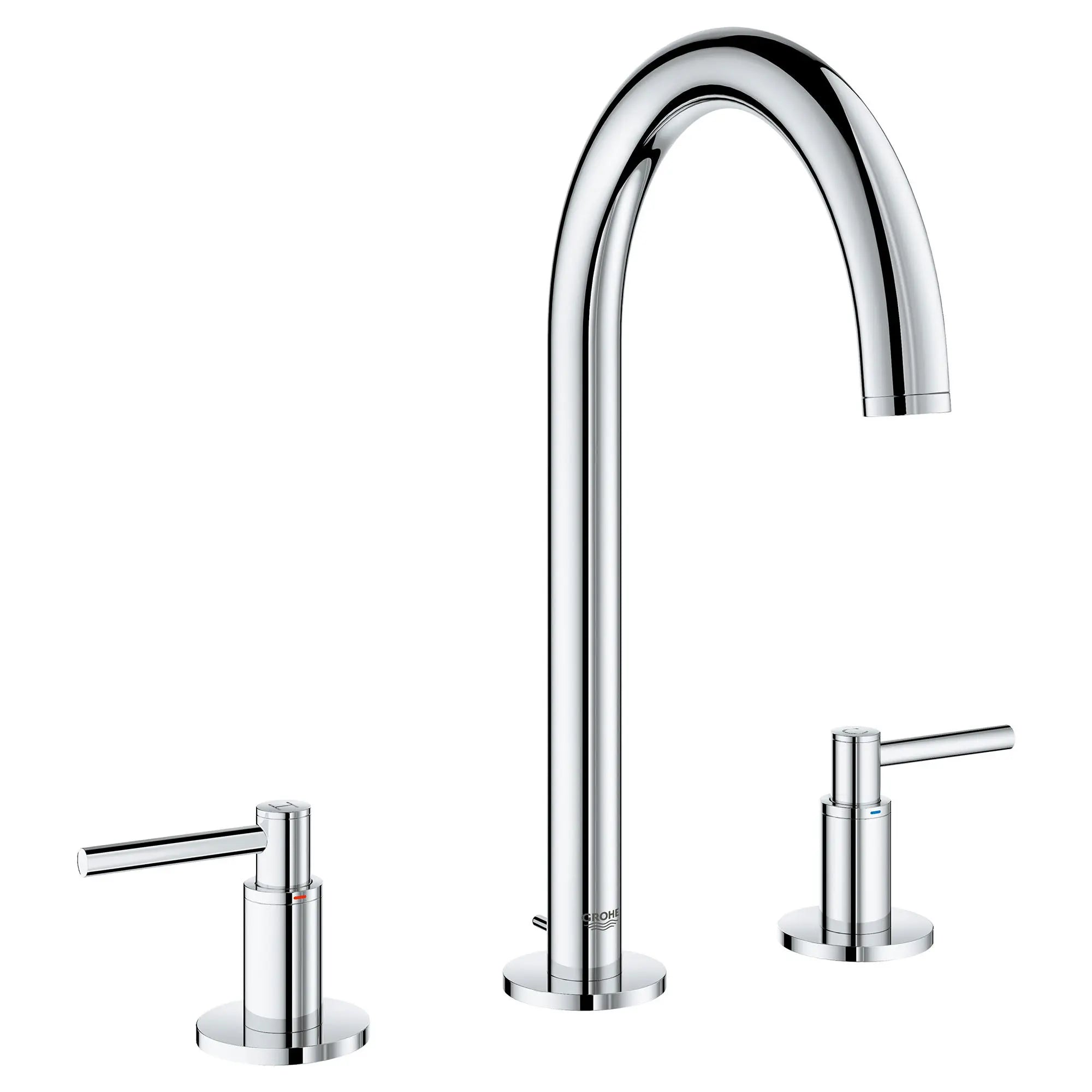 Robinet à grand écartement à bec haut // CHROME STARLIGHT GROHE // 163604_20069003-Atrio-8-Widespread-Bathroom-Faucet-M-Size-in-Chrome-Silo-1_0_CDNwebp.webp