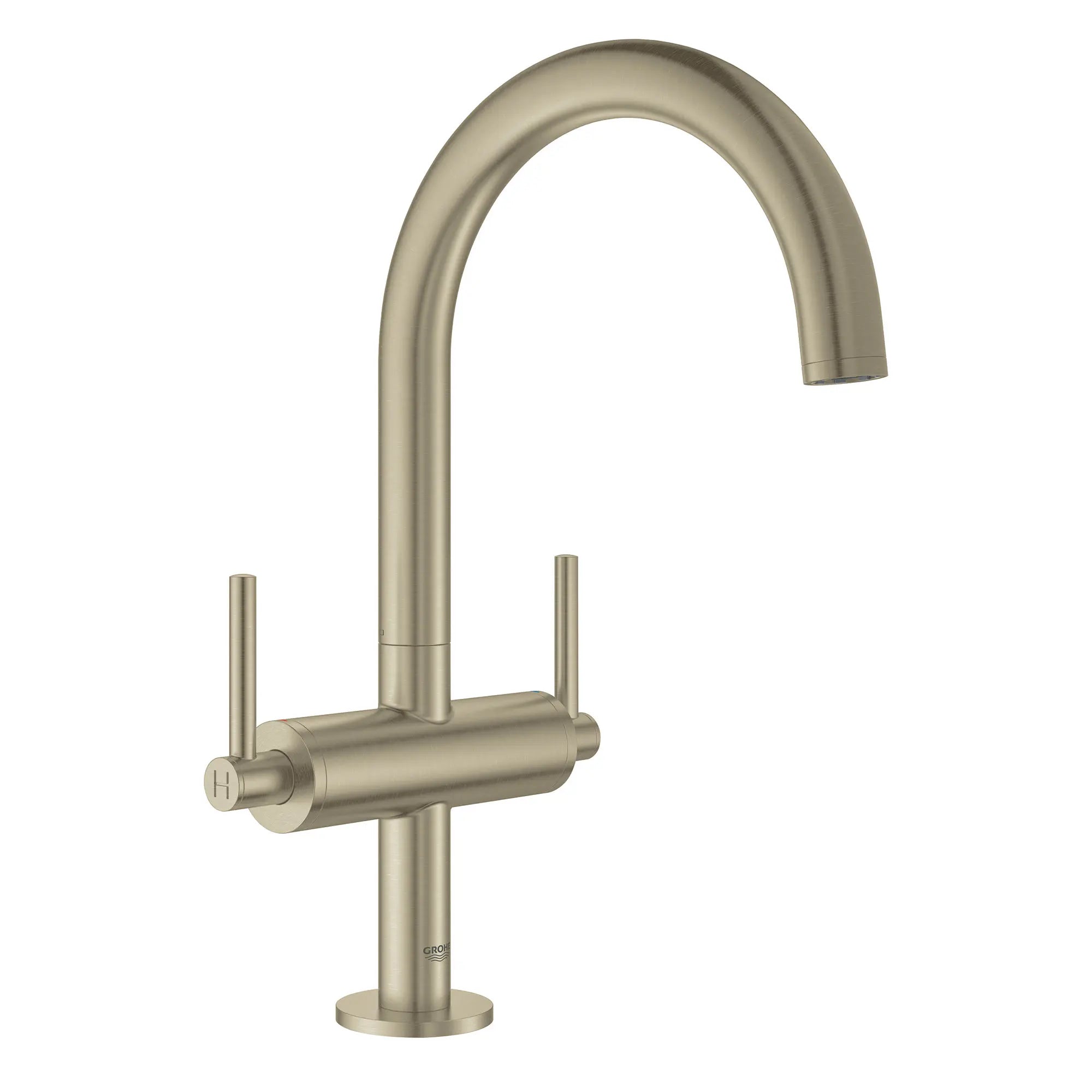 Robinet monotrou à bec haut // NICKEL BROSSÉ INFINITYFINISH // 163606_21027EN3-Atrio-Single-Hole-Bathroom-Faucet-L-Size-in-Brushed-Nickel-Silo-2_0_CDNwebp.webp