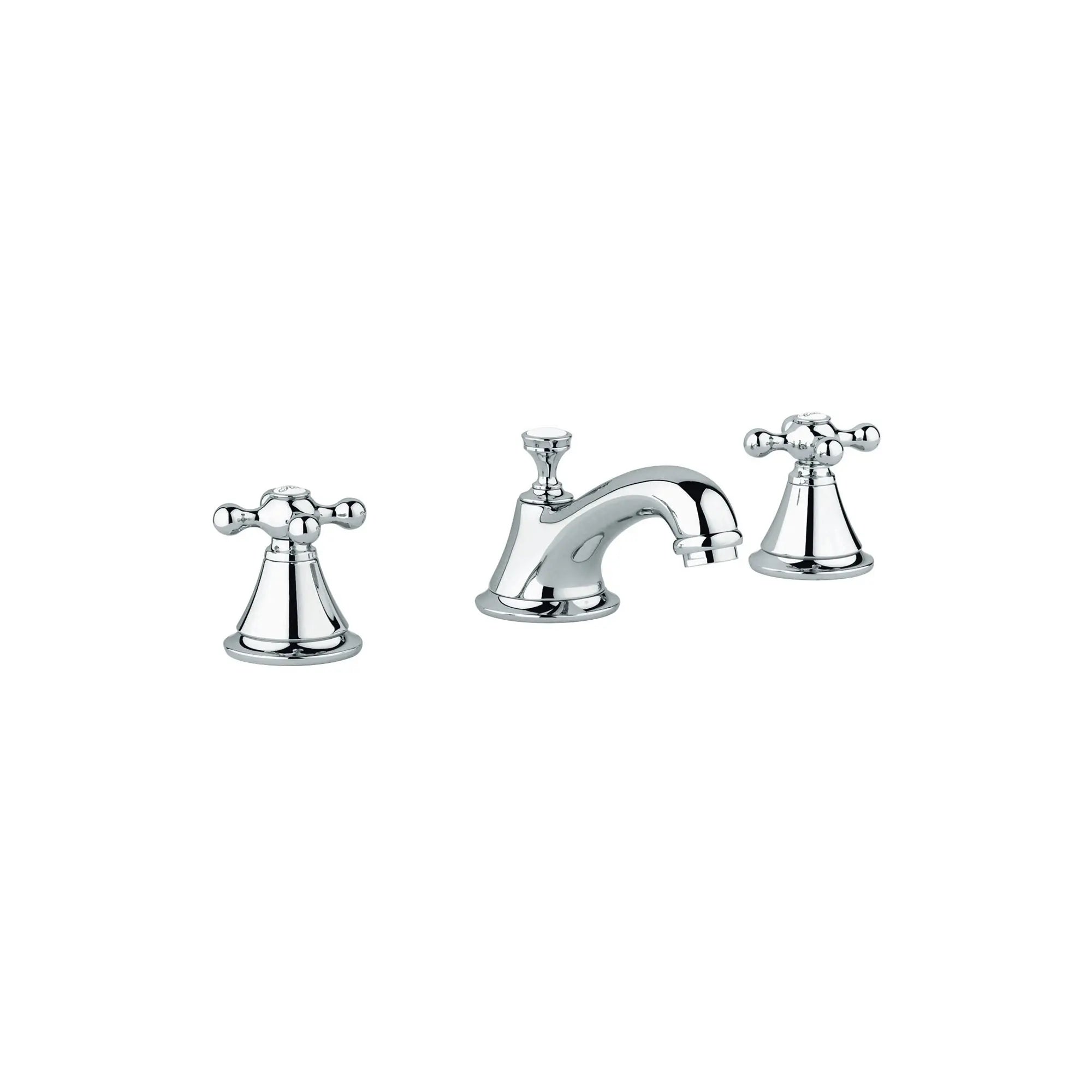 Robinetterie 3-trous pour lavabo // CHROME STARLIGHT GROHE // 163610_20800000-Seabury-8-in-Widespread-2-Handle-Low-Arc-Bathroom-Faucet-15-GPM-in-Chrome-Silo-2_0_CDNwebp.webp