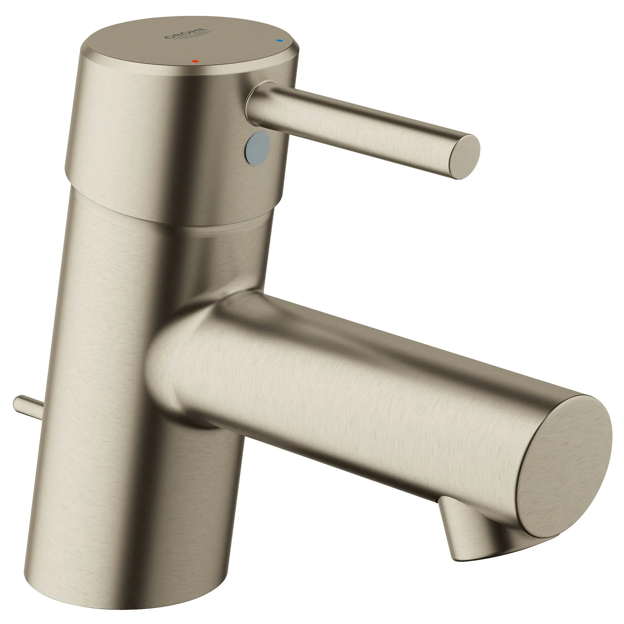 Robinet monotrou à poignée simple pour salle de bain 4,5 L/min (1,2 gpm), taille TP  // NICKEL BROSSÉ INFINITYFINISH // 163630_34702EN1_0_CDNwebp.webp