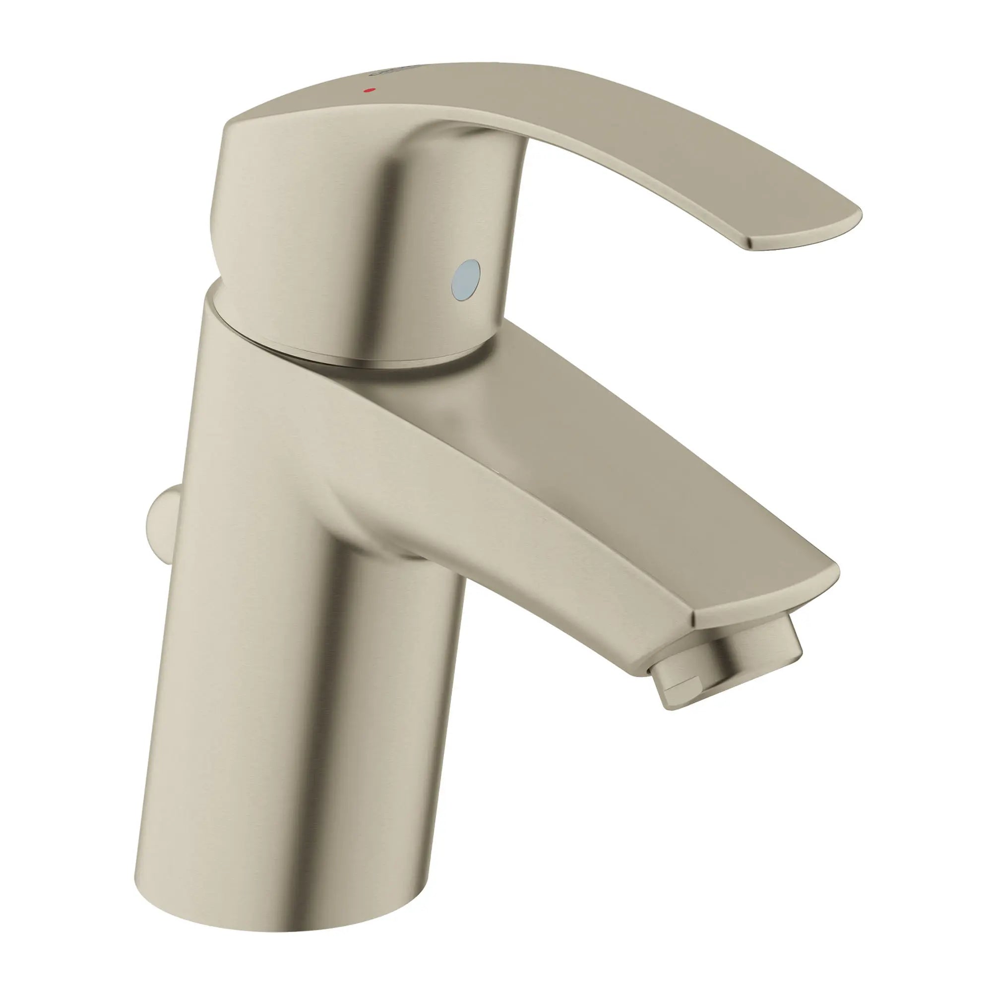 Eurosmart Robinet monotrou pour salle de bain, à poignée simple, taille P, 4,5 L/min (1,2 gpm) // NICKEL BROSSÉ INFINITYFINISH // 163643_32642ENA_0_CDNwebp.webp