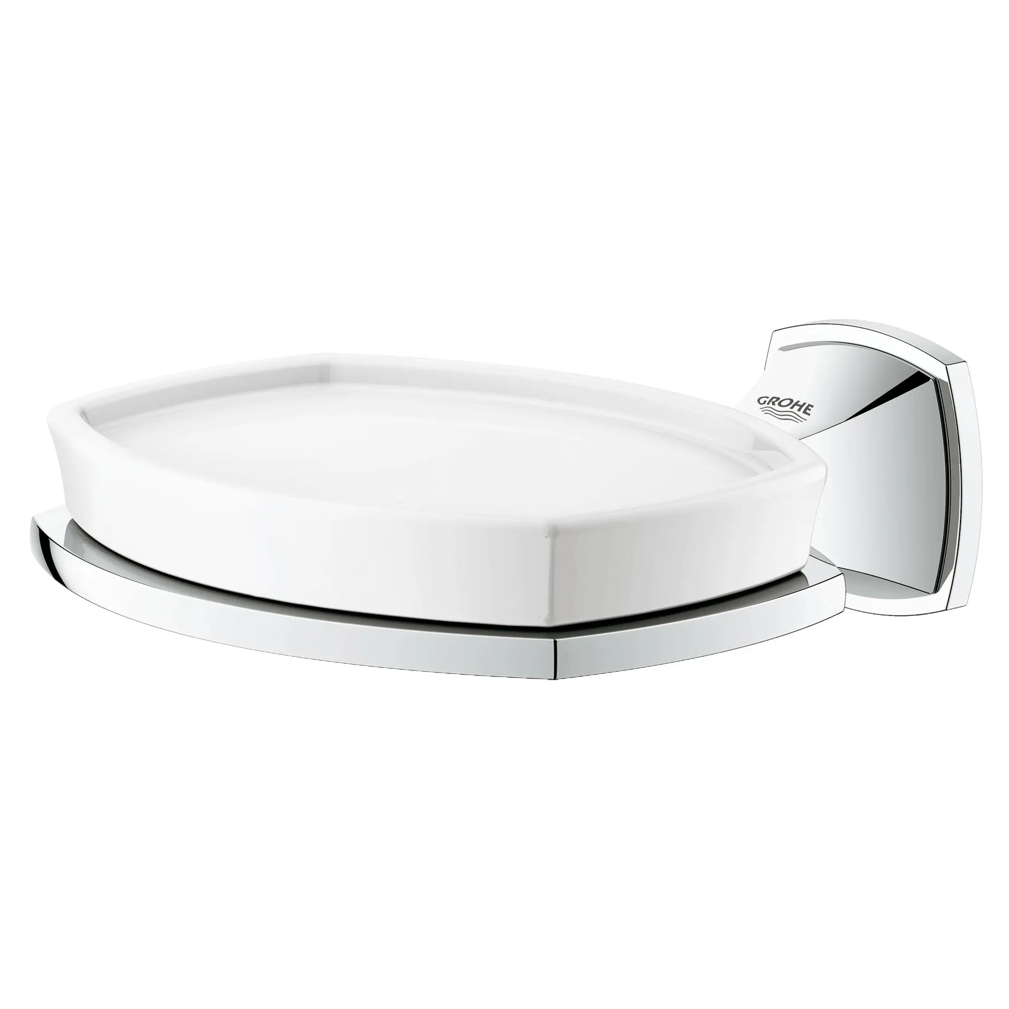 Grandera Porte-savon en céramique avec support // CHROME STARLIGHT GROHE // 163660_40628000_1_0_CDNwebp.webp