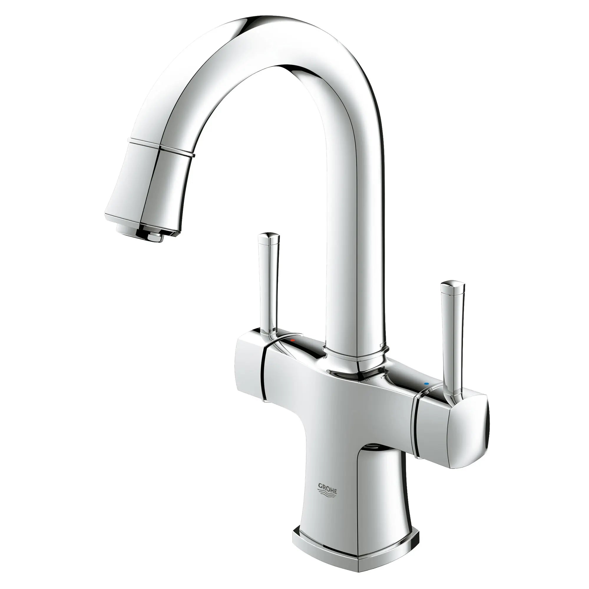 Grandera Robinet monotrou à bec haut // CHROME STARLIGHT GROHE // 163669_21108000_1_0_CDNwebp.webp