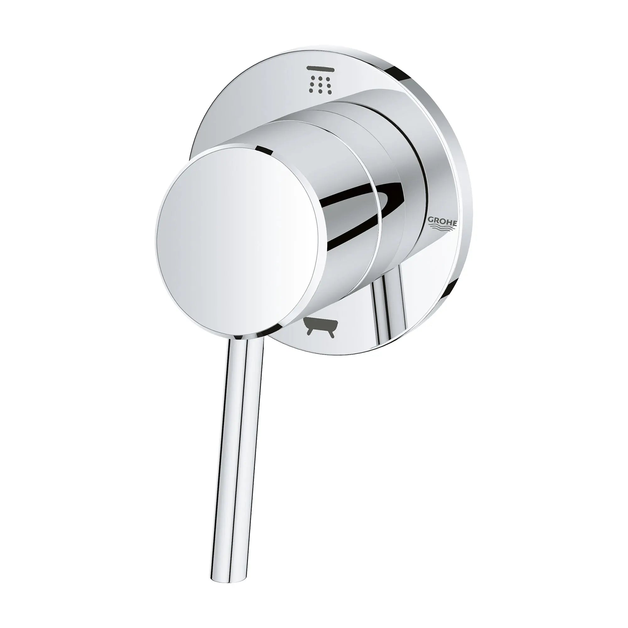 Garniture d’inverseur à deux voies (pomme de douche / bec de bain) // CHROME STARLIGHT GROHE // 163673_29104001_2_0_CDNwebp.webp