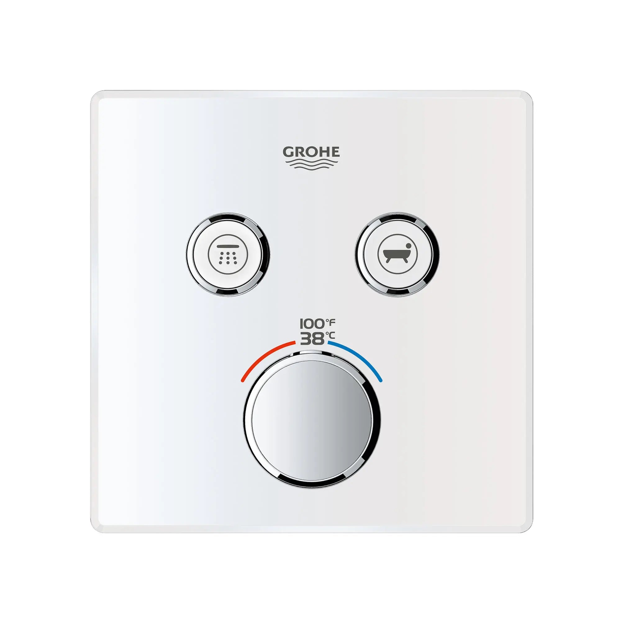 GrohTherm SmartControl Garniture de valve thermostatique à fonction double  // BLANC LUNAIRE // 163692_29164LS0_1_0_CDNwebp.webp