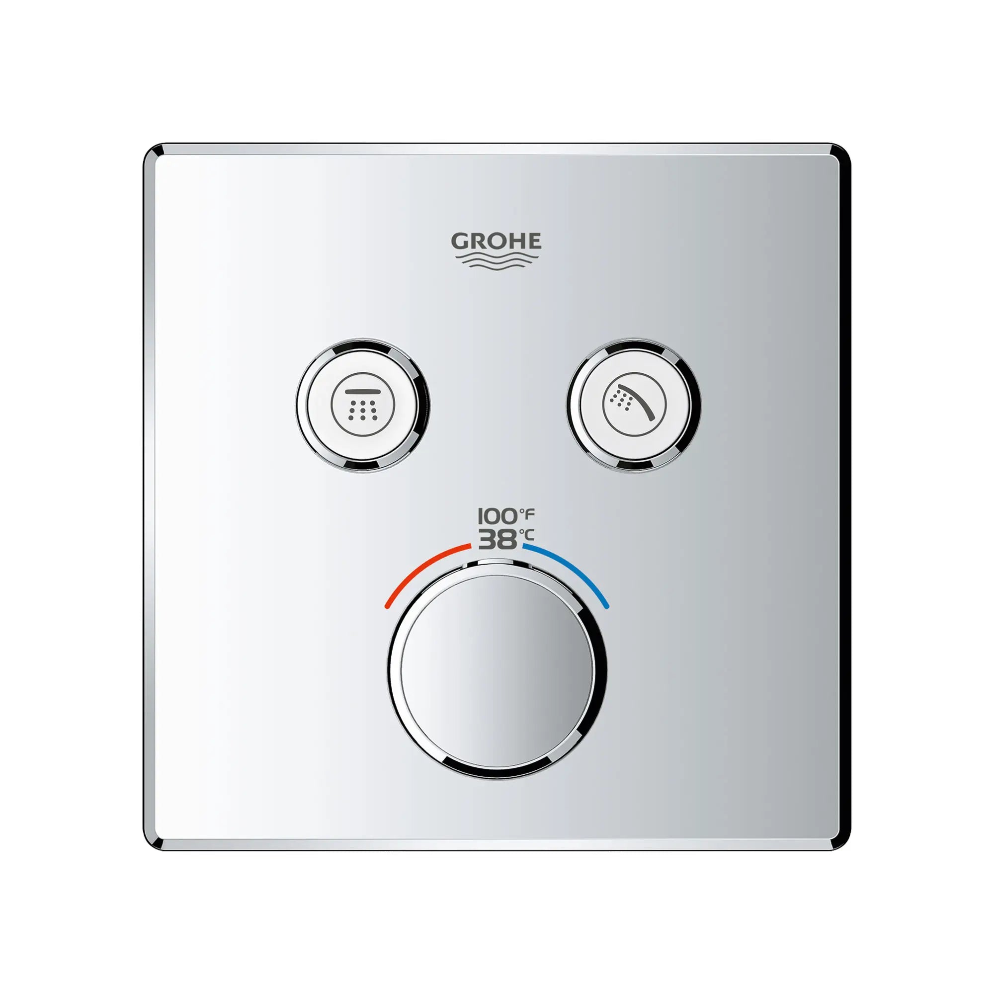 GrohTherm SmartControl Garniture de valve thermostatique à fonction double // CHROME STARLIGHT GROHE // 163696_29141000_1_0_CDNwebp.webp