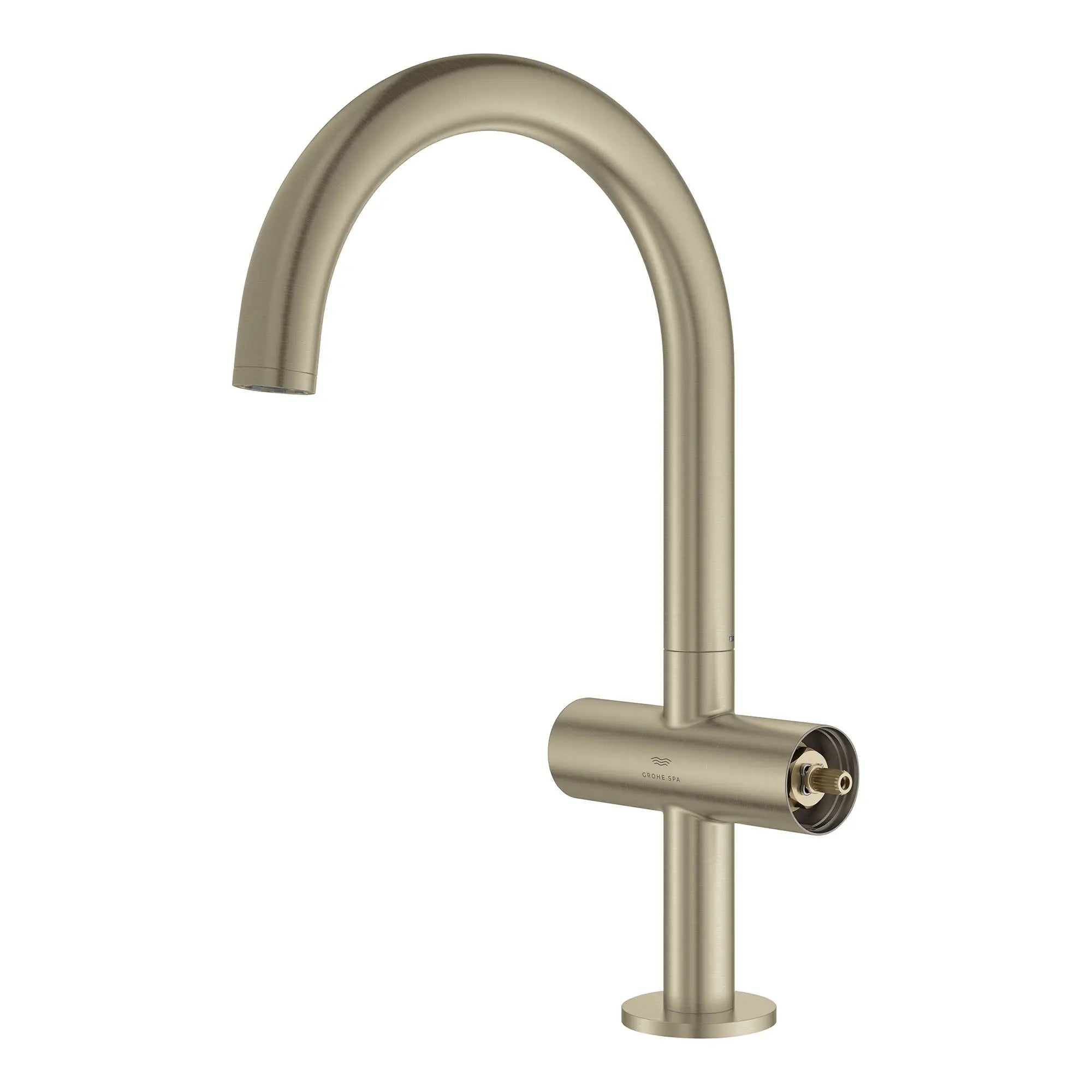 Grand robinet monotrou à deux poignées pour salle de bain 4,5 L/min (1,2 gpm)  // NICKEL BROSSÉ INFINITYFINISH // 163739_Atrio_SiloLeft_21146EN0_001_Feb2023_0_CDNwebp.webp