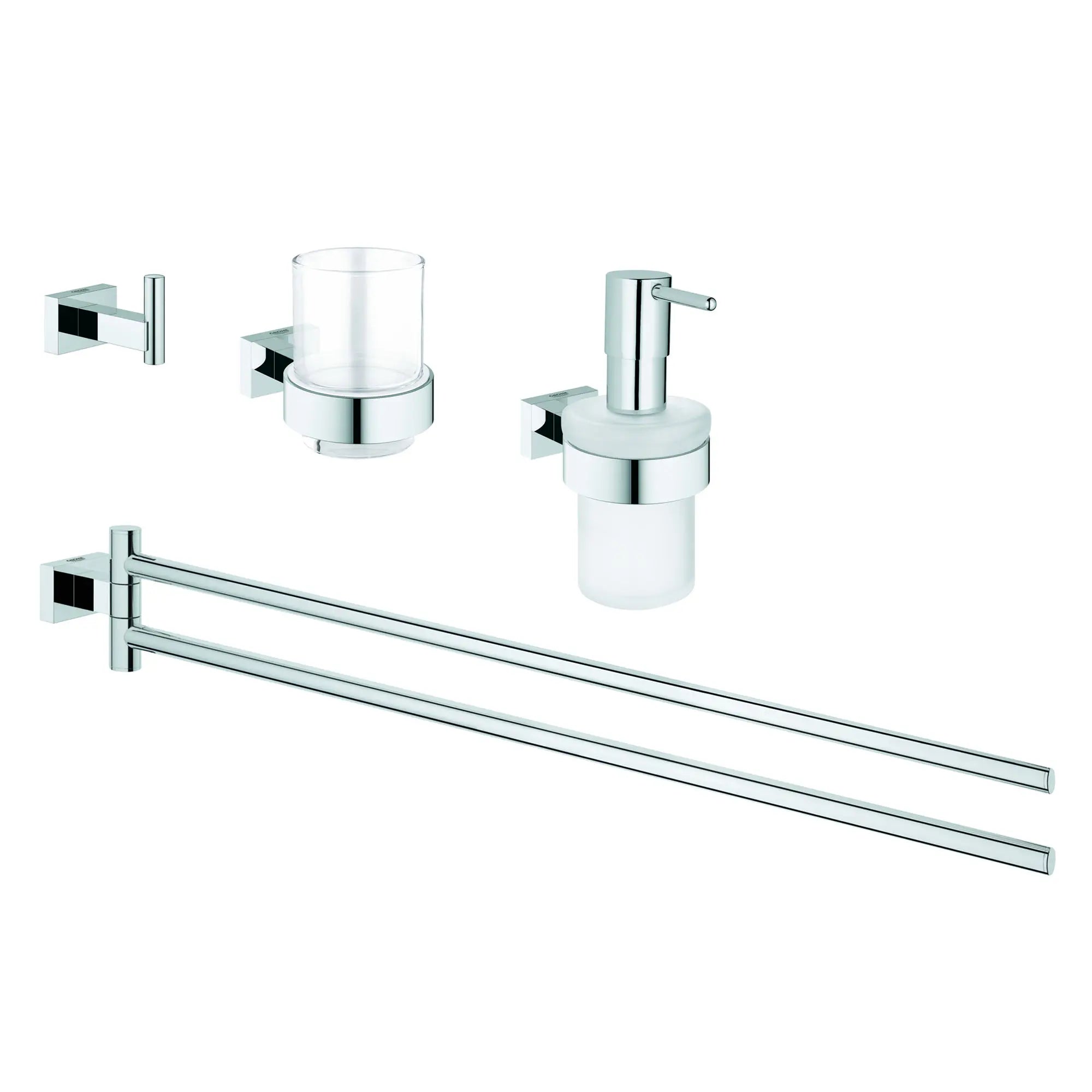 Ensemble d'accessoires 4 en 1 // CHROME STARLIGHT GROHE // 163746_40847001_0_CDNwebp.webp