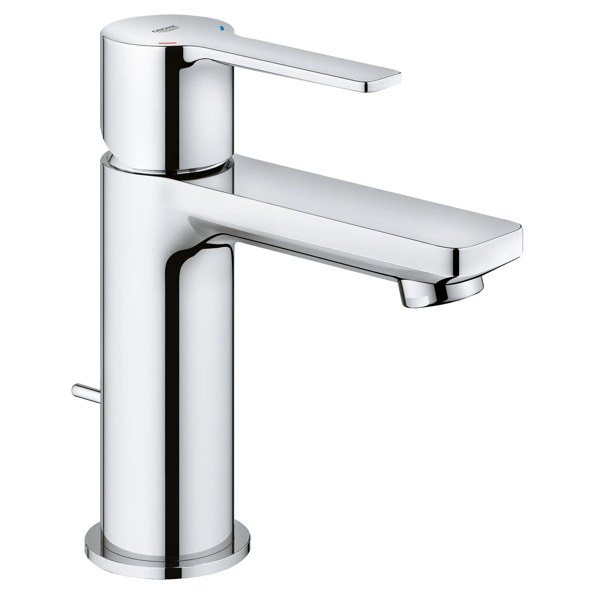 Robinet monotrou pour salle de bain, à poignée simple, taille TP, 4,5 L/min (1,2 gpm) // CHROME STARLIGHT GROHE // 163755_2382400A_0_CDNwebp.webp