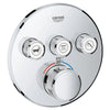 [29138000] Triple Function Thermostatic Valve Trim - GROHE StarLight Chrome
