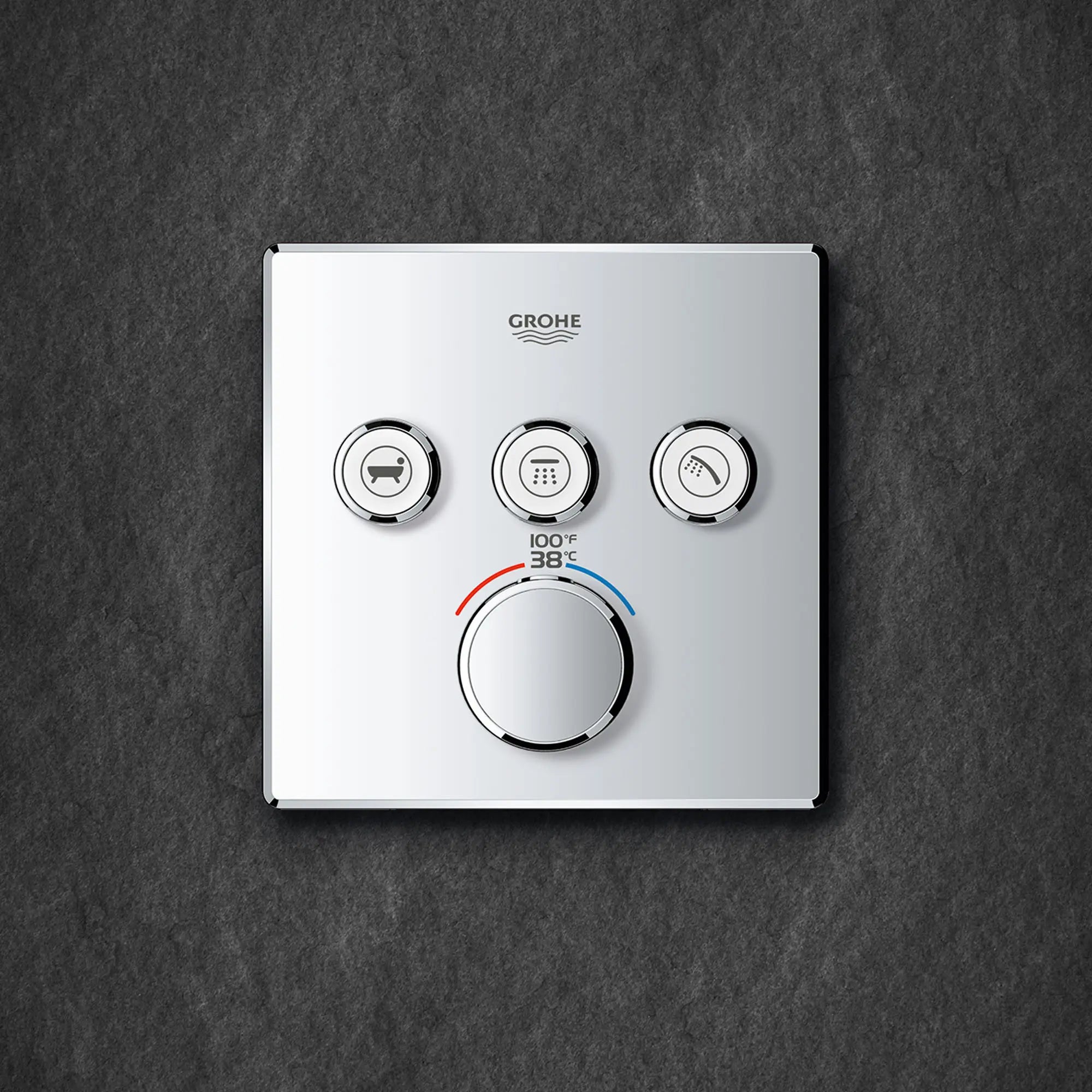 GrohTherm SmartControl Garniture de valve thermostatique à fonction triple // CHROME STARLIGHT GROHE // 163809_ZZH_29142000_010_01_0_CDNwebp.webp