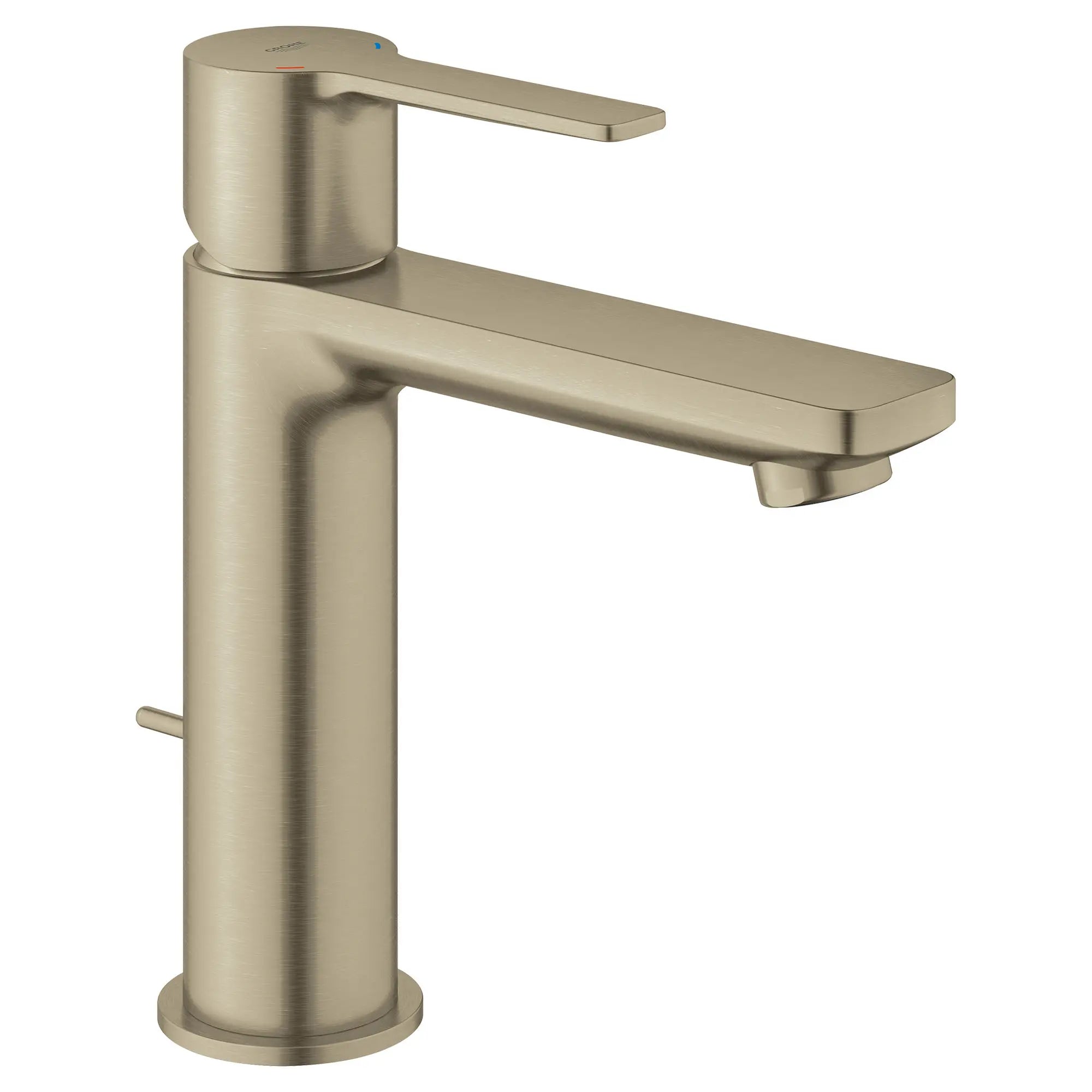 Lineare Robinet monotrou pour salle de bain, à poignée simple, taille P, 4,5 L/min (1,2 gpm) // NICKEL BROSSÉ INFINITYFINISH // 163815_23794ENA_0_CDNwebp.webp