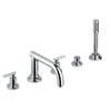 [25049000] 5-Hole 2-Handle Deck Mount Roman Tub Faucet with 2.5 GPM Hand Shower - GROHE StarLight Chrome